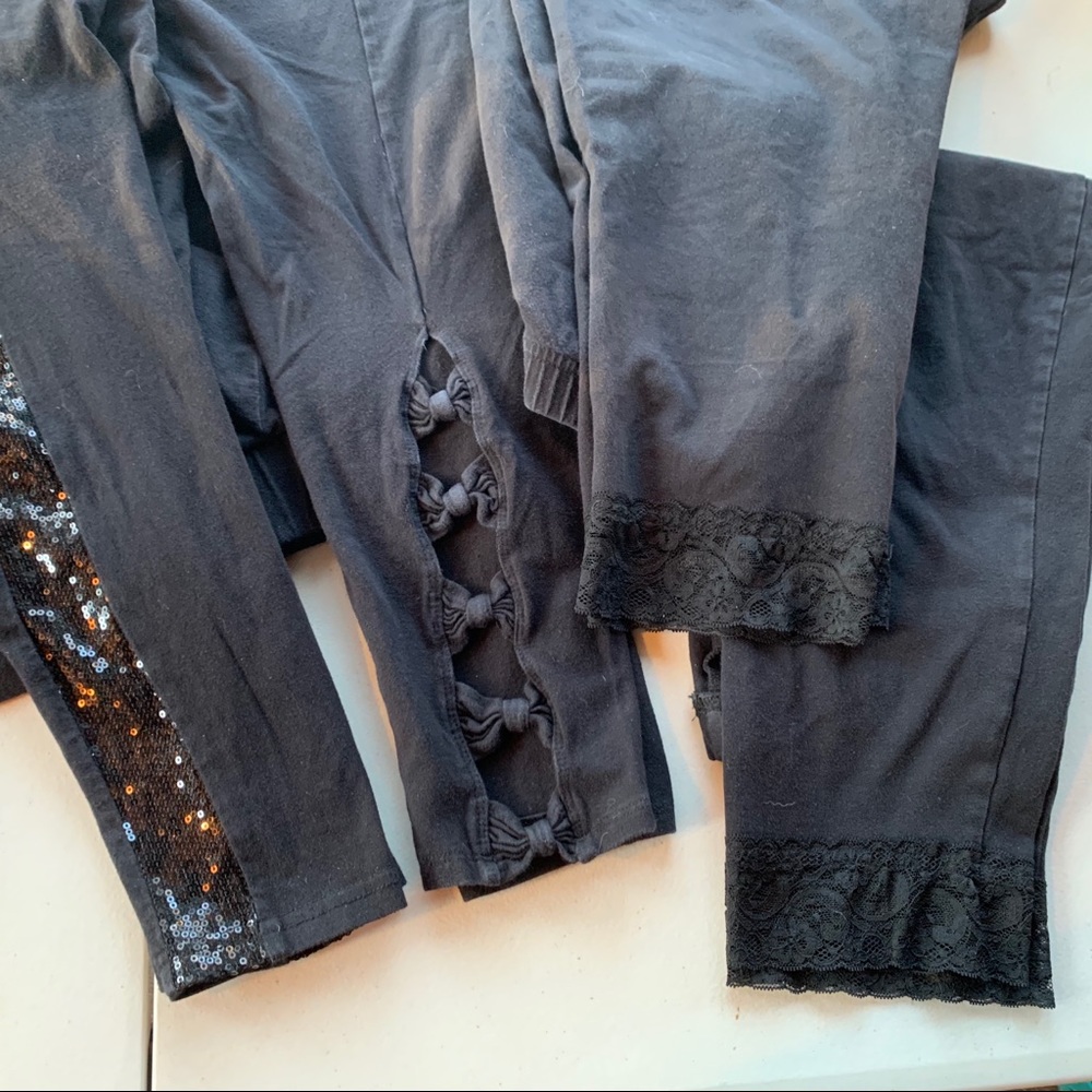 Lot of 4 size 2 Torrid Black leggings
